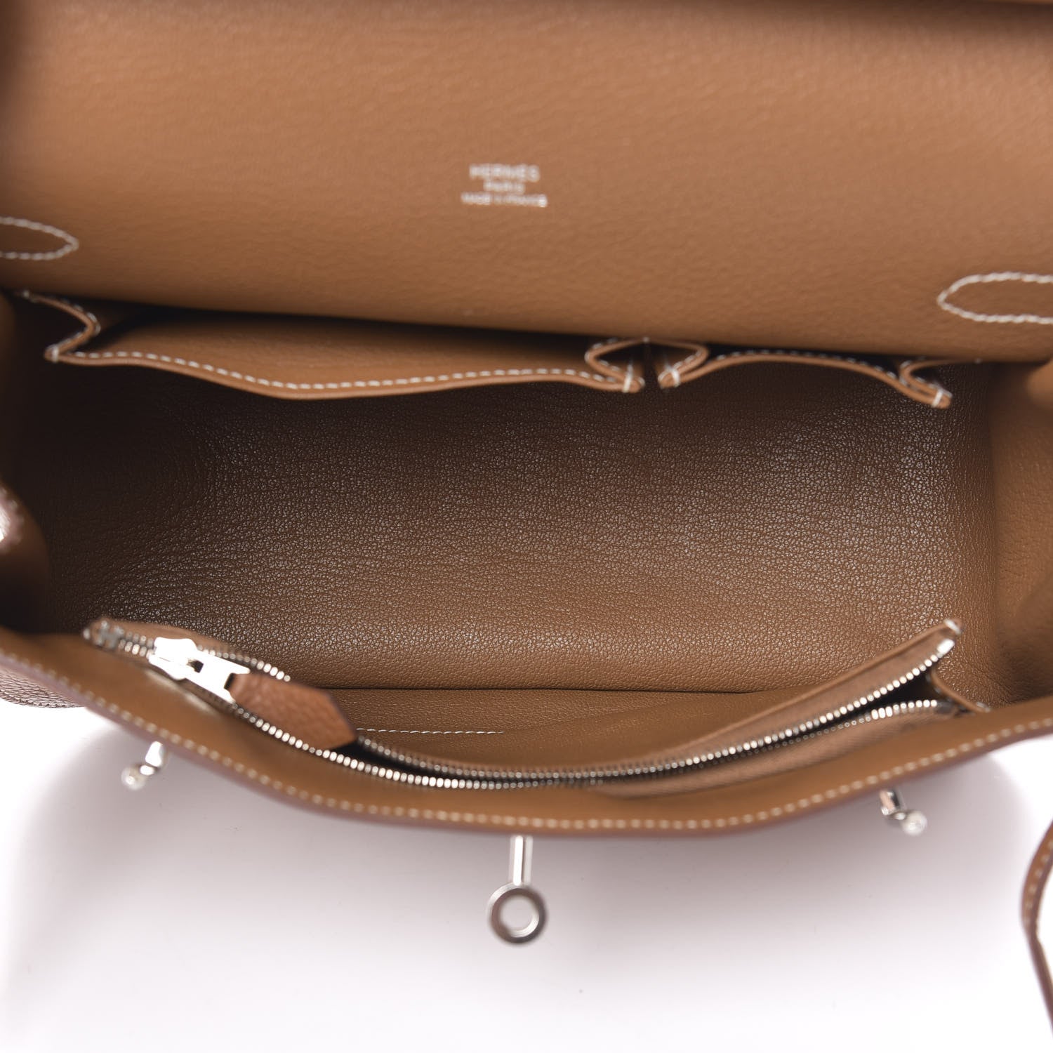 Hermes Taurillon Clemence Jypsiere 28 Gold 5 of 10