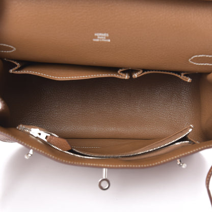 Hermes Taurillon Clemence Jypsiere 28 Gold 5 of 10
