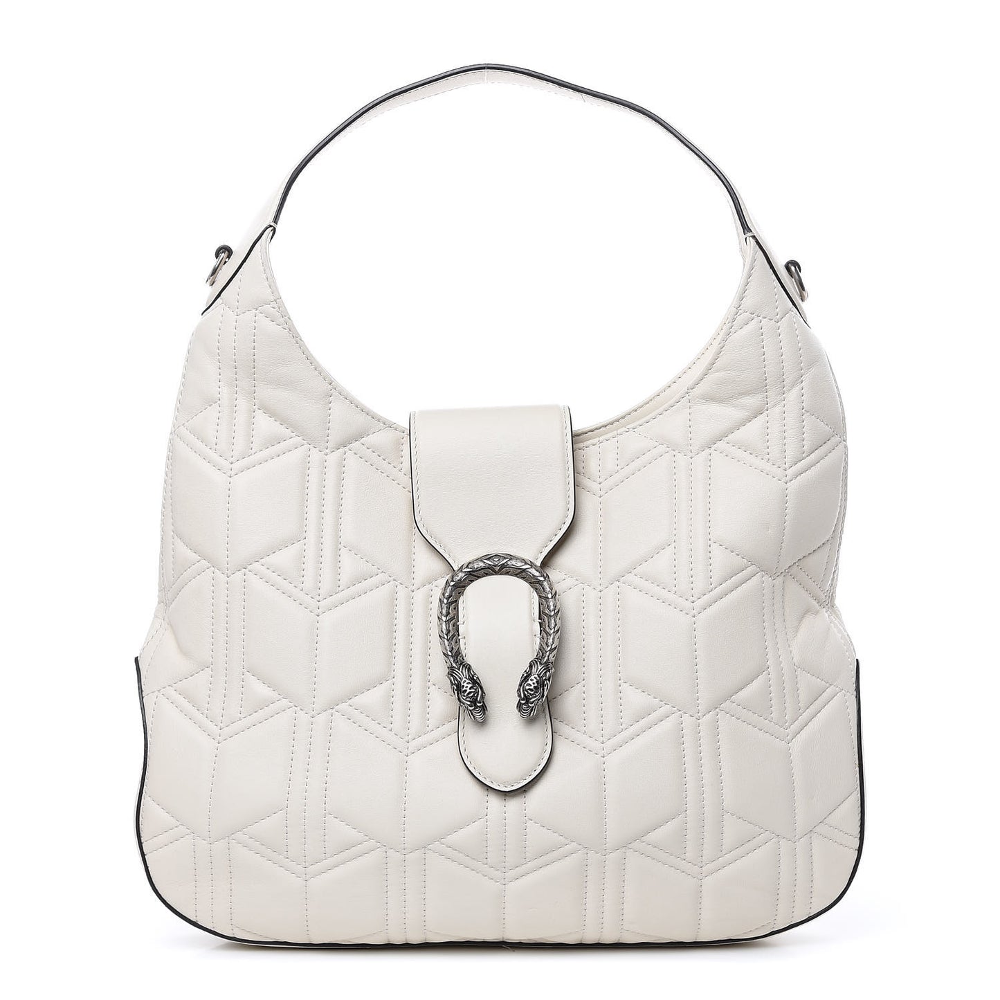Calfskin Quilted Small Dionysus Hobo White