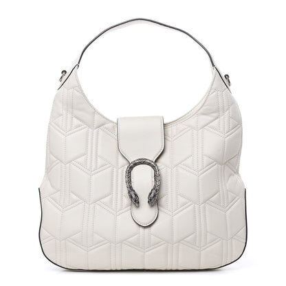 Gucci Calfskin Quilted Small Dionysus Hobo White 1 of 11