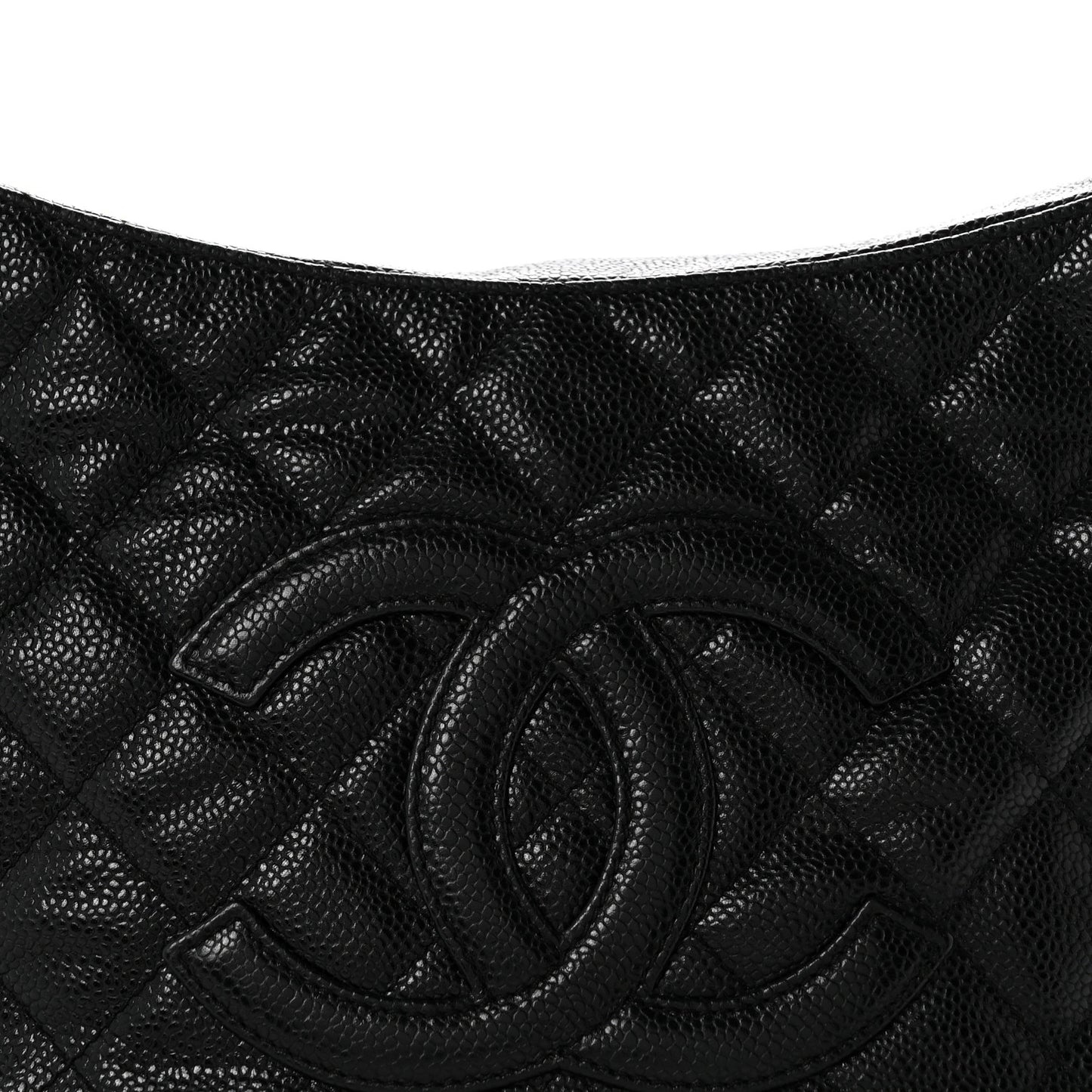 Caviar Quilted Timeless CC Shoulder Bag Black