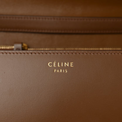 Celine Box Calfskin Medium Classic Box Flap Bag Camel 6 of 10