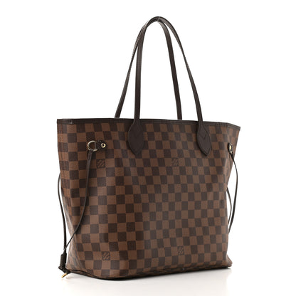 Louis Vuitton Damier Ebene Neo Neverfull MM Rose Ballerine 4 of 10