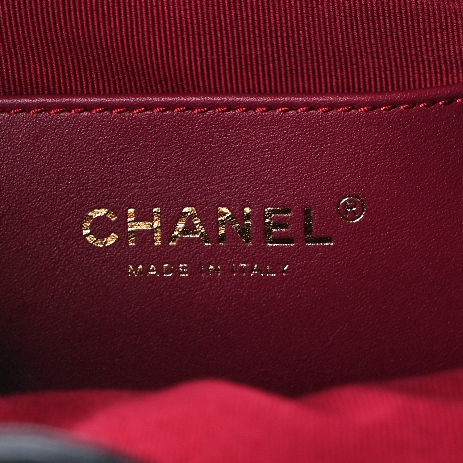 Chanel Lambskin Quilted Double Pocket Drawstring Backpack Black 6 of 11