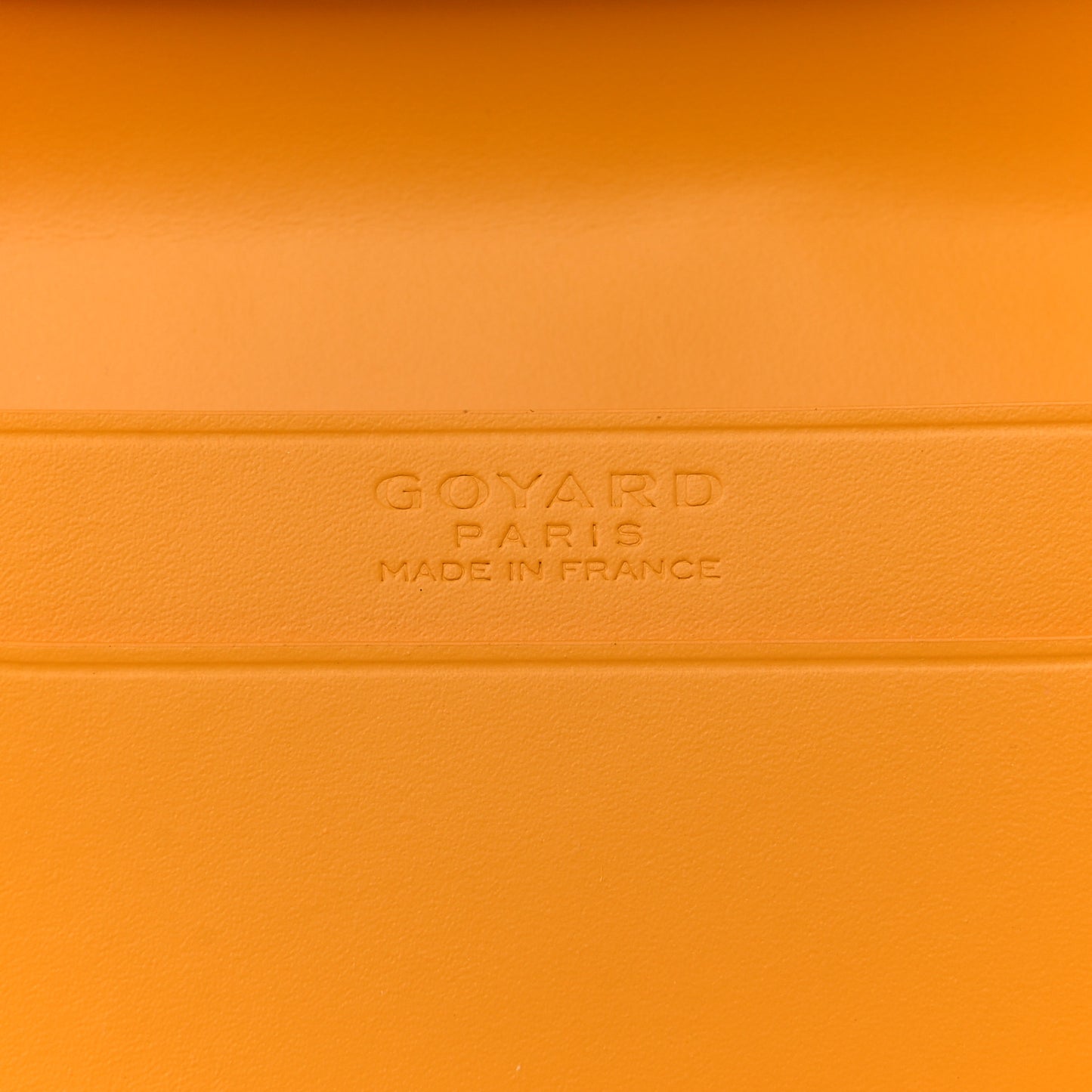 Goyardine Business Card Holder Yellow