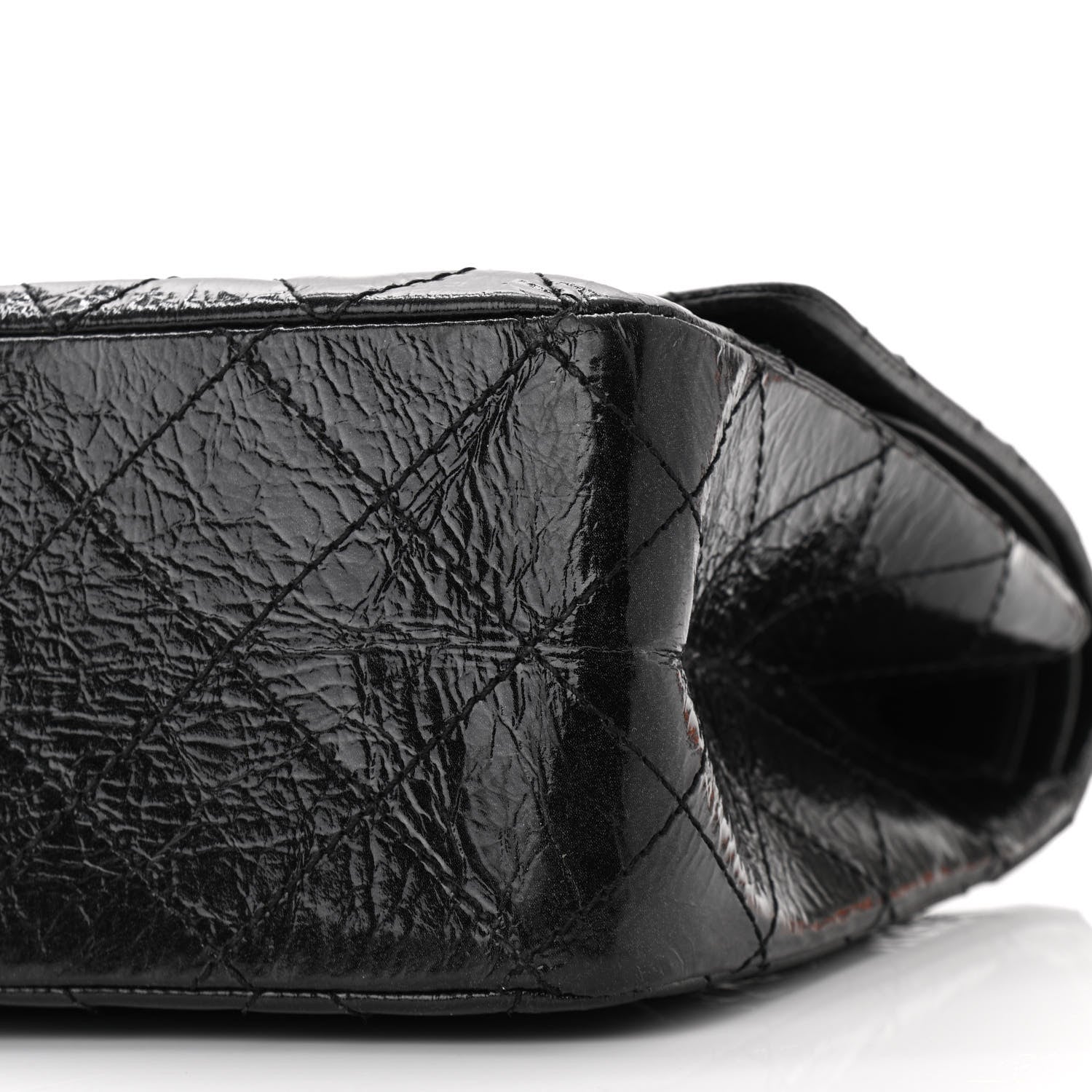Chanel Glazed Aged Calfskin Quilted 2.55 Reissue 227 Flap Black 10 of 11
