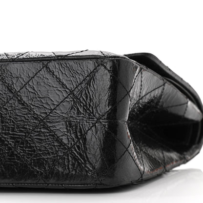 Chanel Glazed Aged Calfskin Quilted 2.55 Reissue 227 Flap Black 10 of 11
