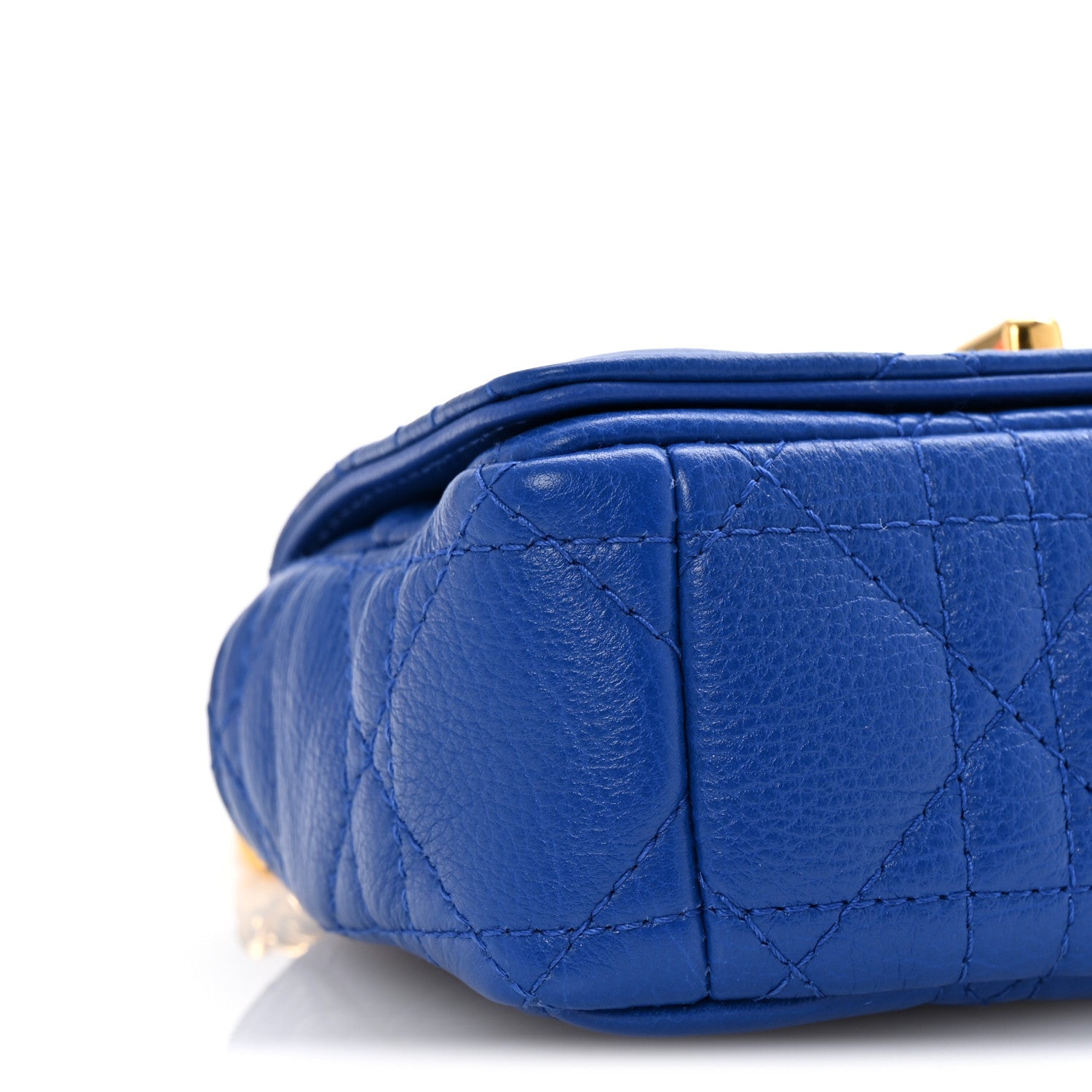 Christian Dior Supple Calfskin Cannage Micro Caro Bag Greece Greece Blue 8 of 9