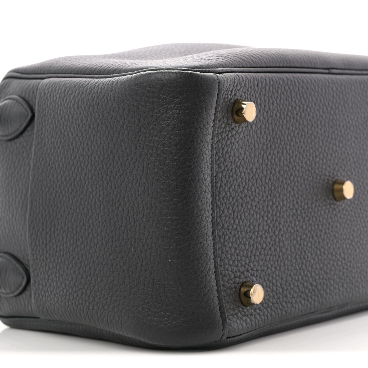Hermes Taurillon Clemence Lindy 26 Black 9 of 10