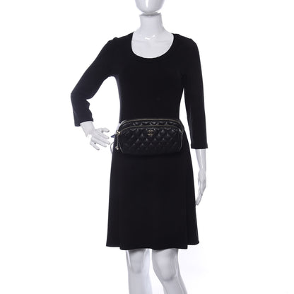 Chanel Calfskin Quilted Waist Bag Black 2 of 10