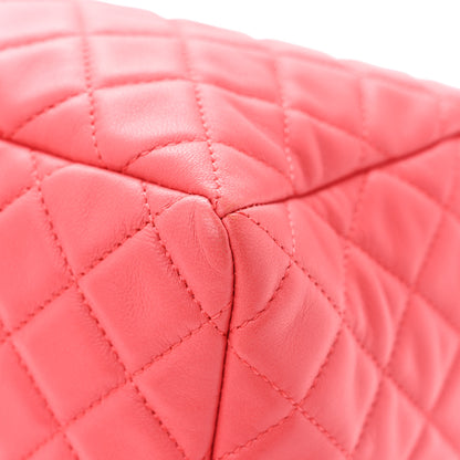 Chanel Lambskin Quilted Small CC Chain Drawstring Bucket Bag Pink 10 of 12