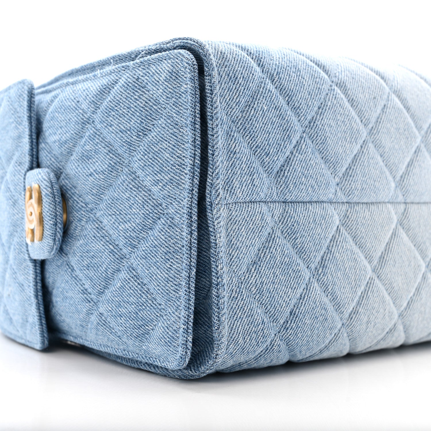 Chanel Washed Denim Quilted Small Chanel 25 Handbag Blue 1826246