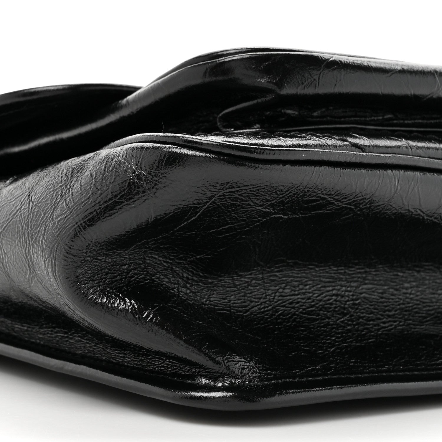 Saint Laurent Crinkled Calfskin Matelasse Monogram Medium Niki Chain Satchel Black 10 of 10