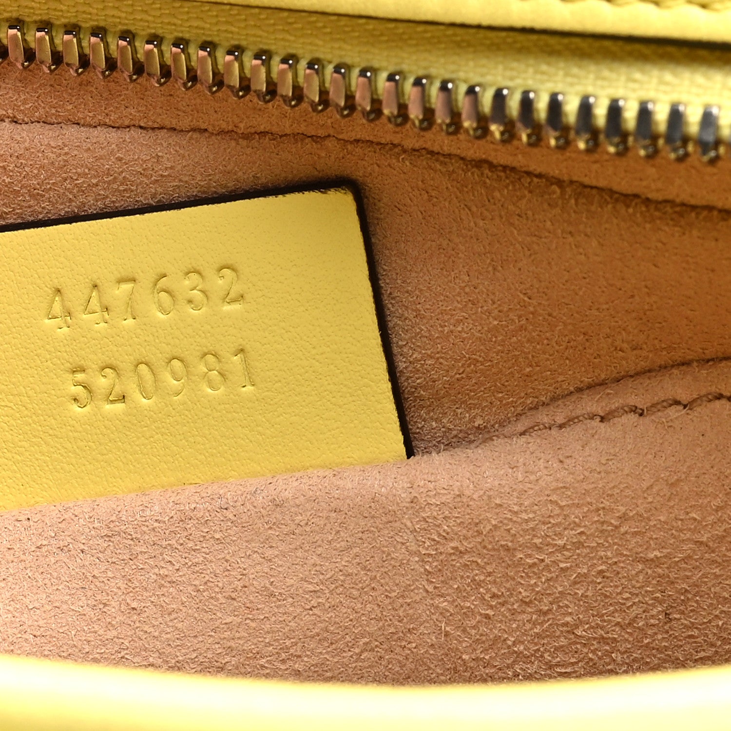 Gucci Calfskin Matelasse Small GG Marmont Chain Shoulder Bag Banana 7 of 10