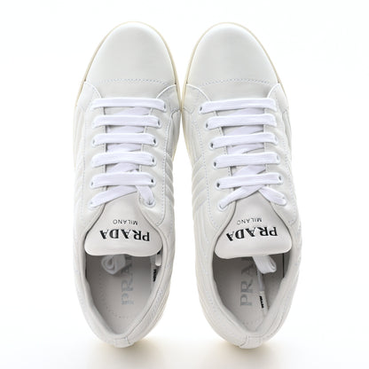 Prada Nappa Diagramme Womens Low Top Sneakers 38.5 White 2 of 8