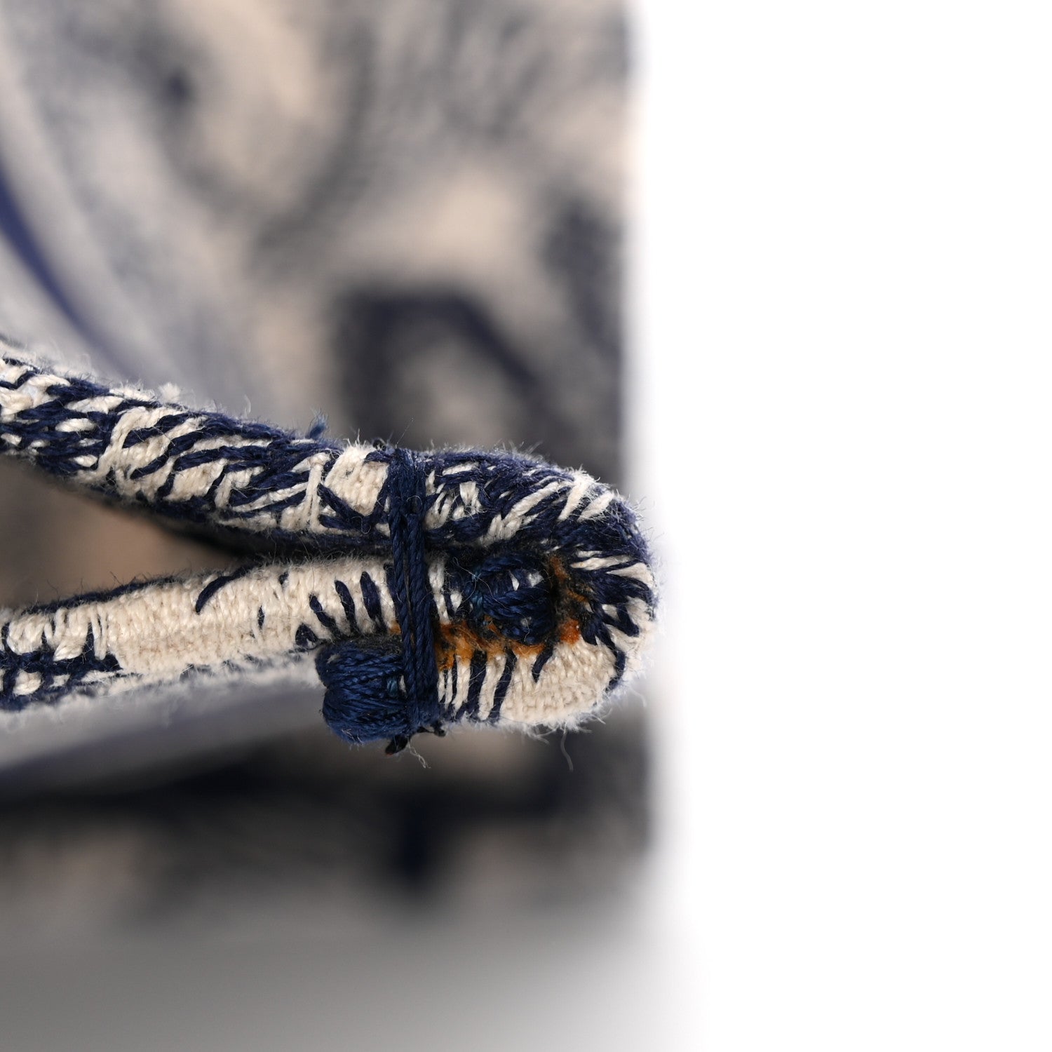 Christian Dior Canvas Embroidered Medium Dioriviera Toile De Jouy Book Tote Blue 10 of 13