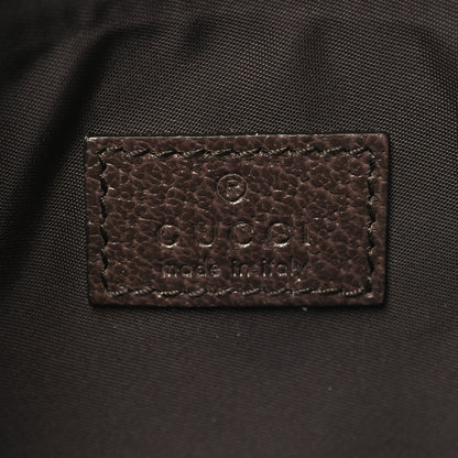 Gucci GG Supreme Monogram Textured Calfskin Web Large Ophidia Cosmetic Case Beige Ebony New Acero 6 of 9