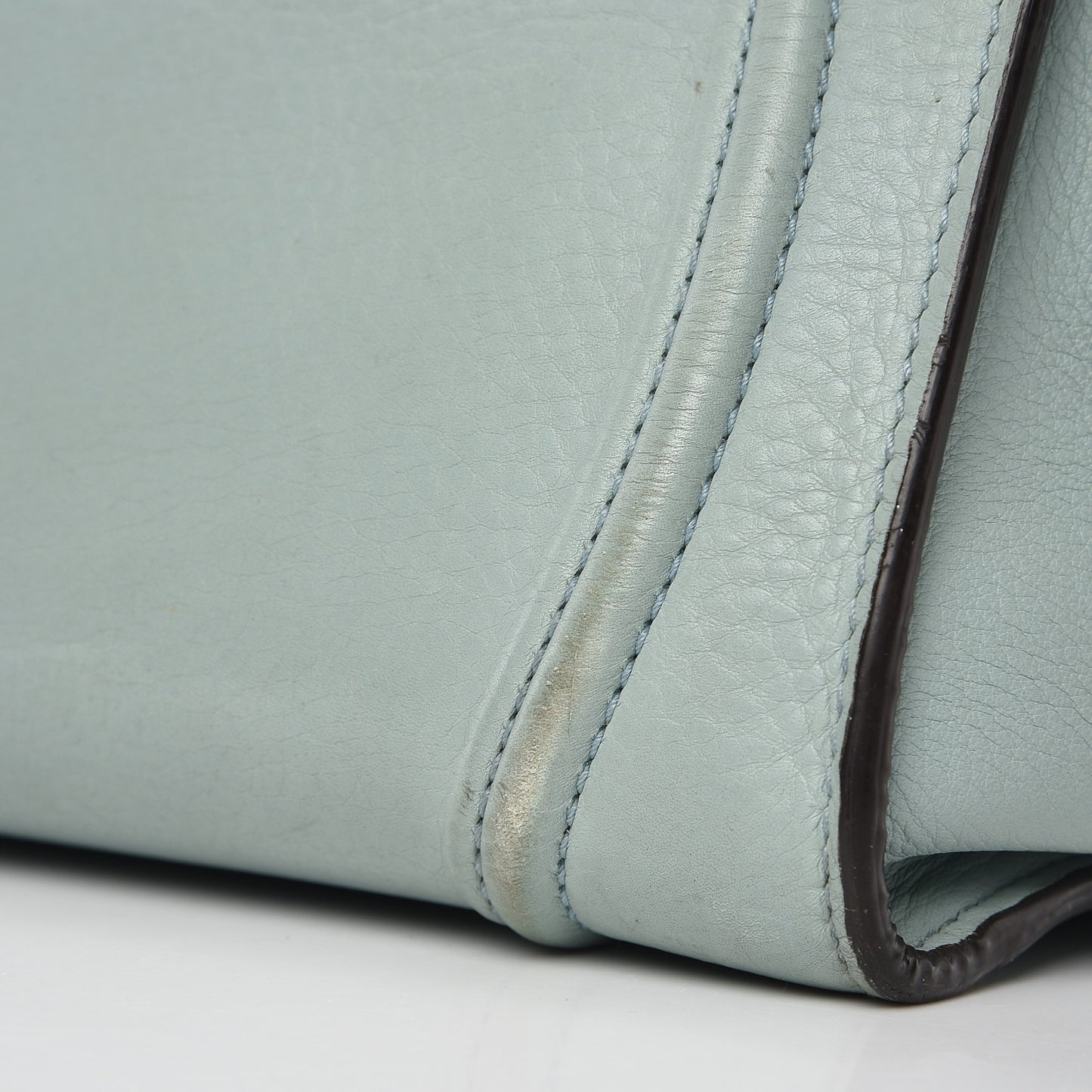 Supple Calfskin Medium Phantom Luggage Glacier