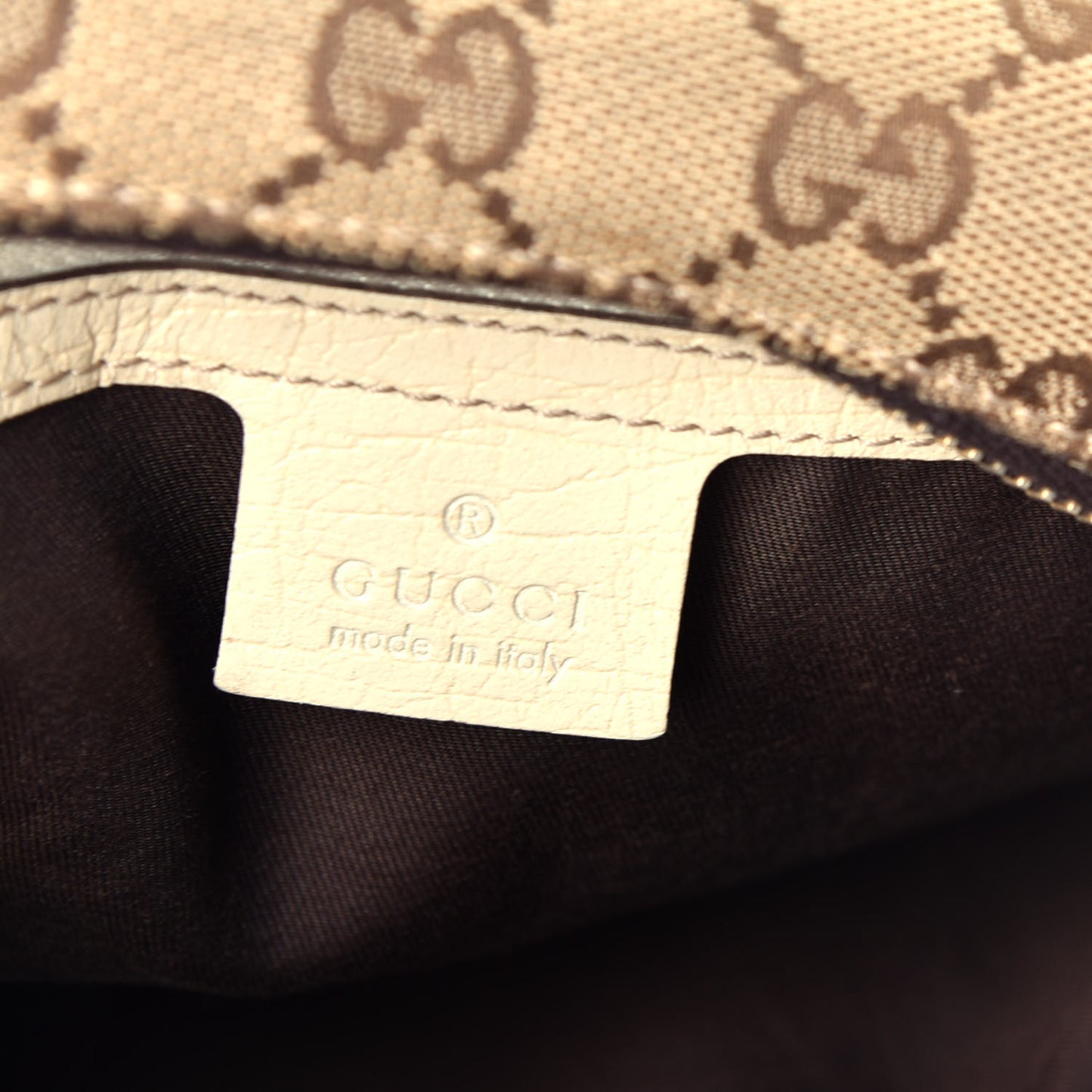 Monogram Medium Horsebit Chain Hobo Off White