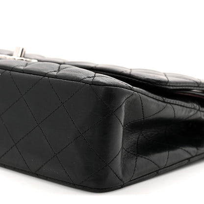 Chanel Lambskin Quilted Medium Double Flap Black 11 of 11
