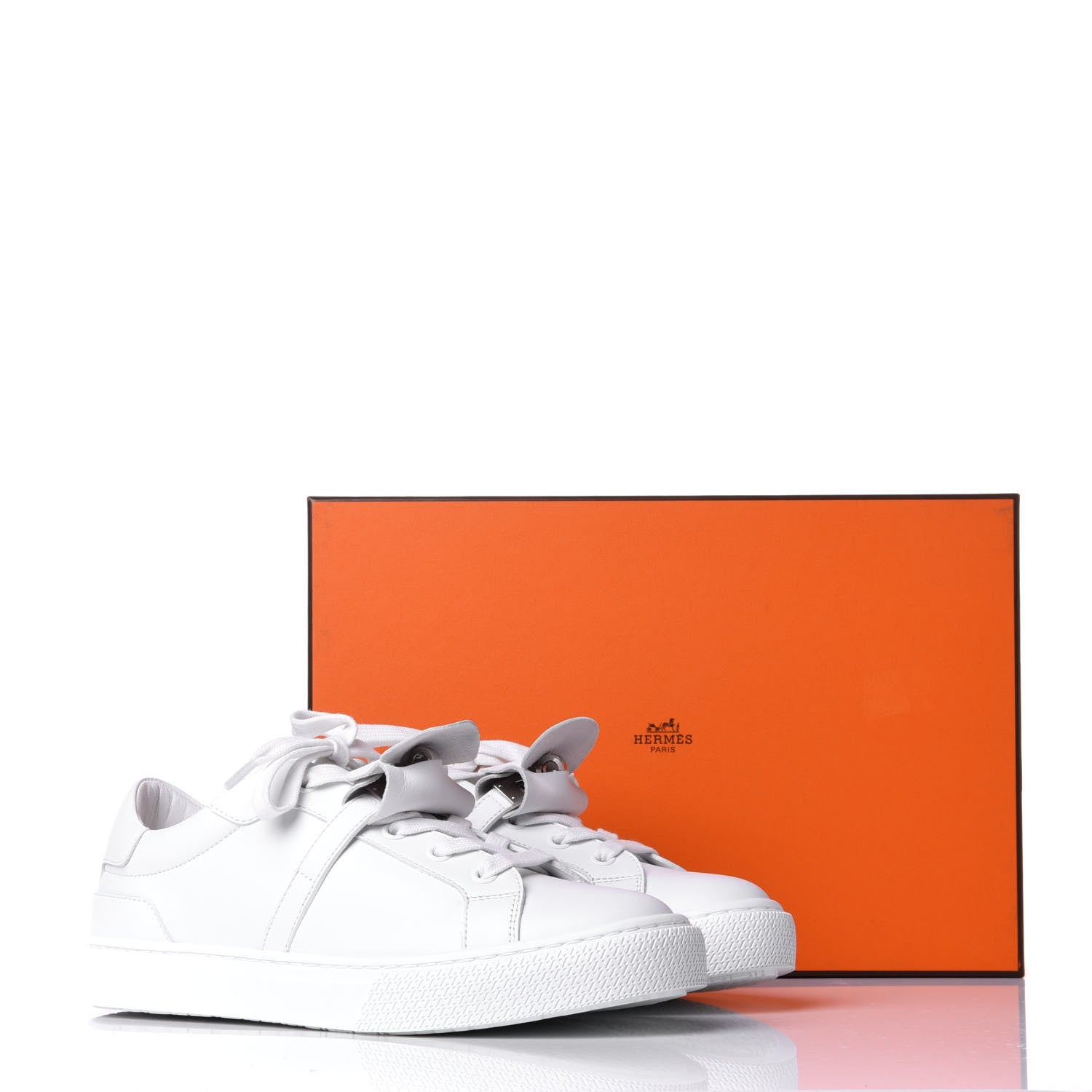 Hermes Calfskin Day Sneakers 37 White 11 of 11