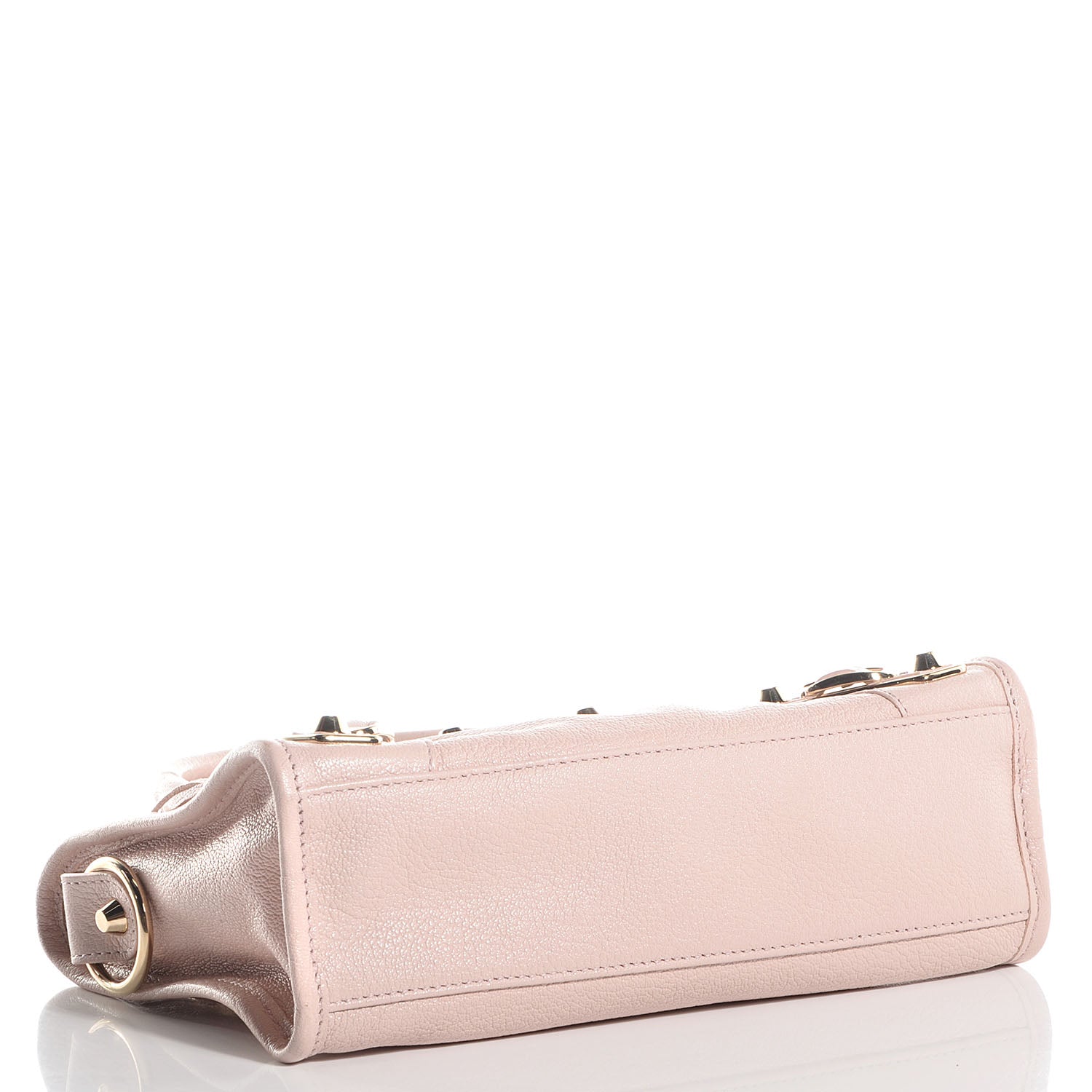 Balenciaga Chevre Gold Metallic Edge Hardware Mini City Rose Aubepine Bois de Rose 7 of 13