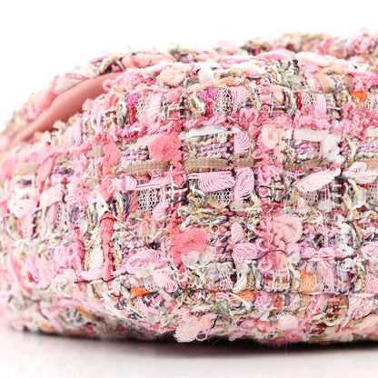 Chanel Tweed Mini Pearl Handle Flap Pink Beige Orange Ecru 9 of 12