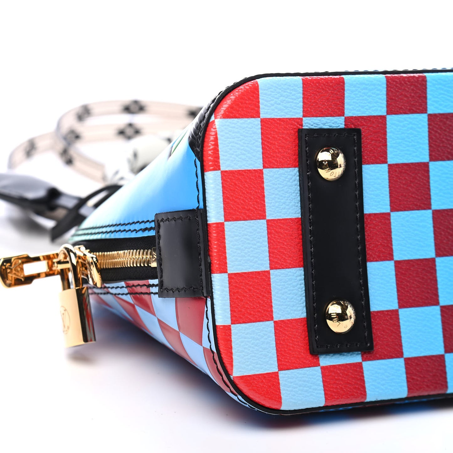 Epi Damier Race Alma BB Blue Vert