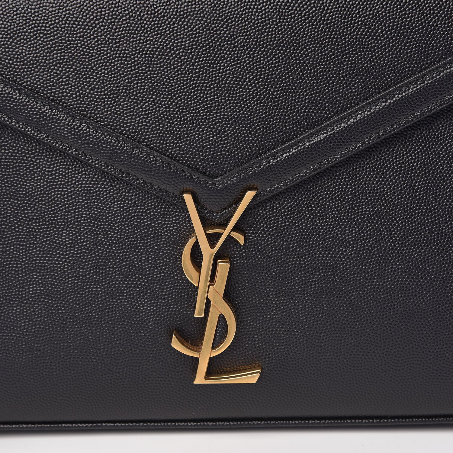Saint Laurent Grain de Poudre Medium Classic Monogram Cassandra Top Handle Black Rouge Legion 8 of 10