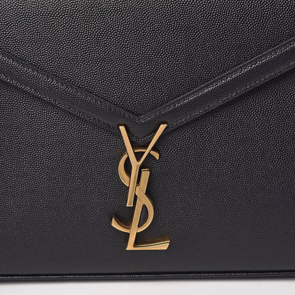Saint Laurent Grain de Poudre Medium Classic Monogram Cassandra Top Handle Black Rouge Legion 8 of 10