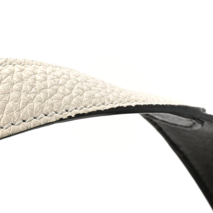 Prada Vitello Daino Soft Medium Dynamique Tote White Black 14 of 14