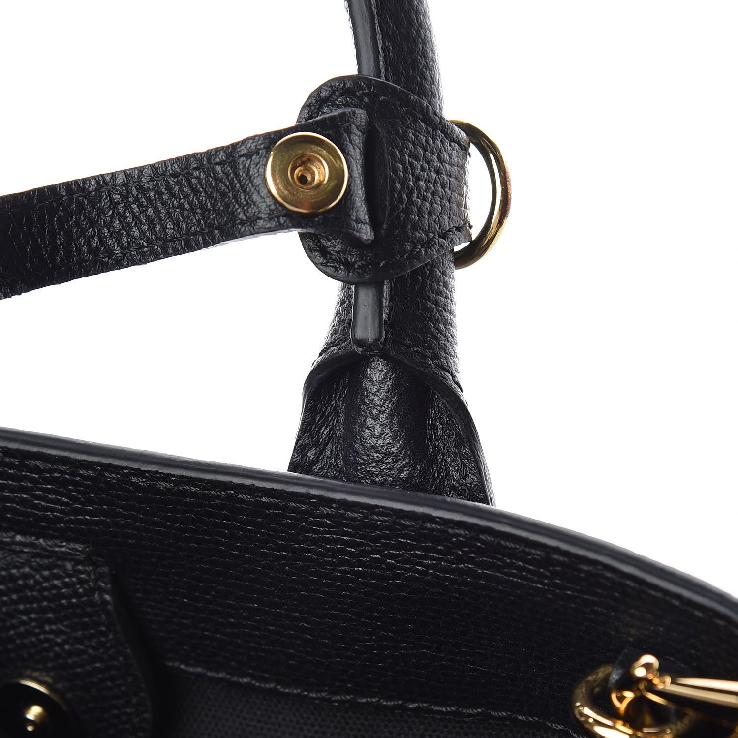 Burberry Grainy Calfskin House Check Small Banner Tote Black 11 of 12