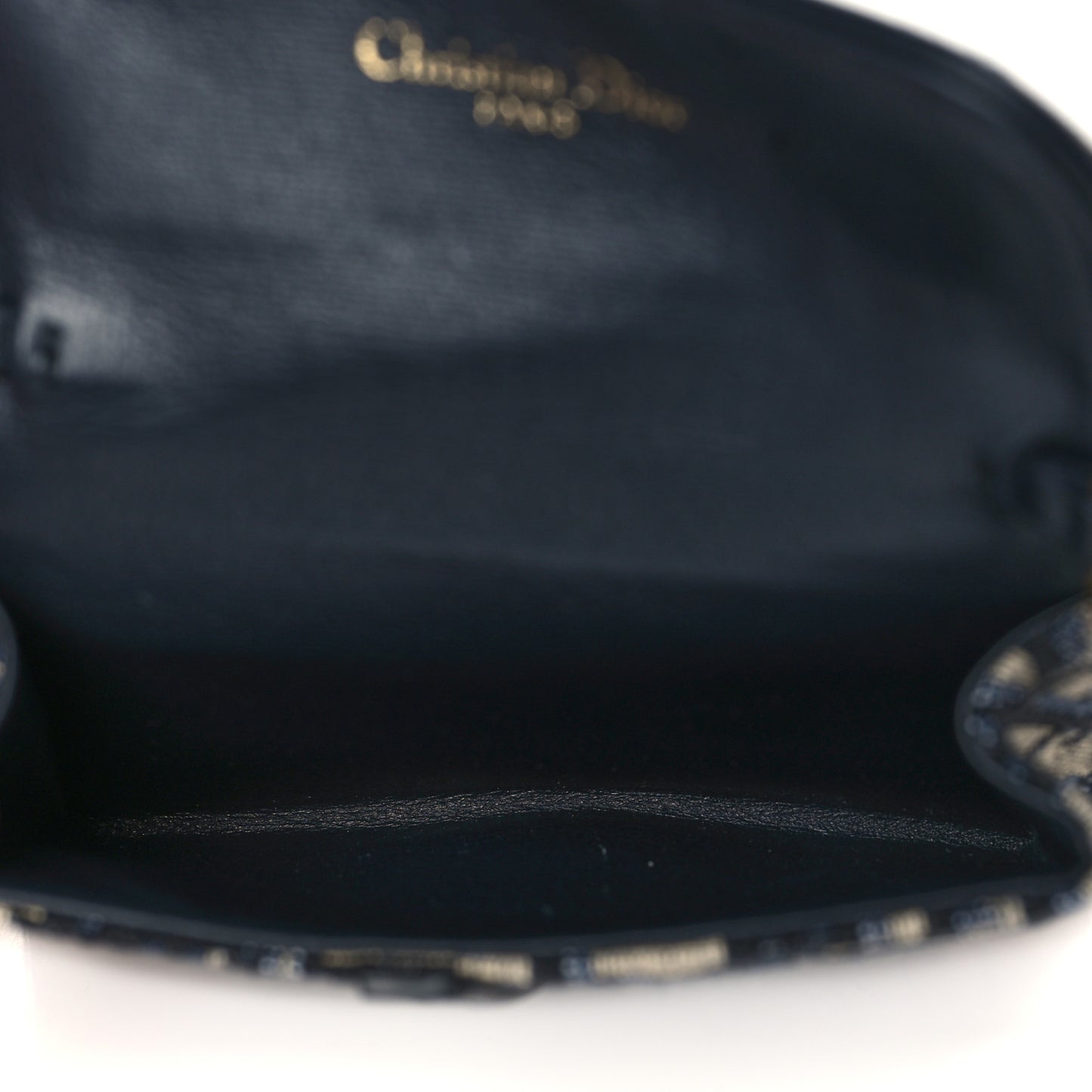 Oblique Nano Saddle Chain Pouch Blue