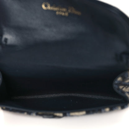 Christian Dior Oblique Nano Saddle Chain Pouch Blue 5 of 7