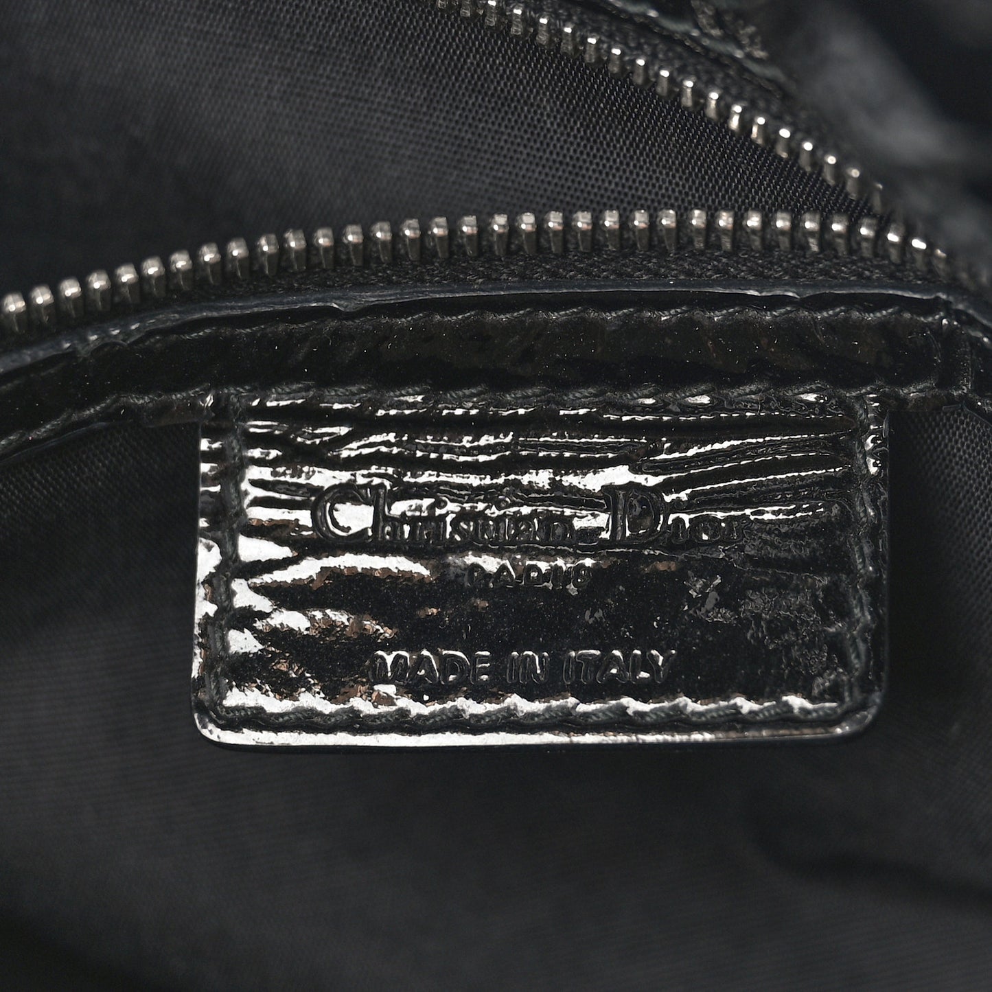 Patent Cannage Dior Soft Shopping Tote Black