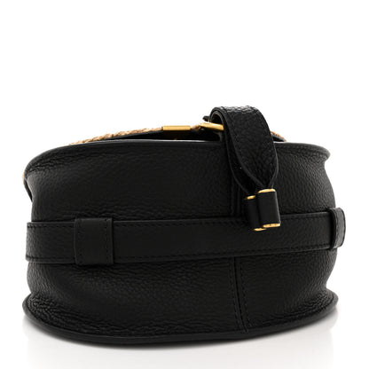 Chloe Raffia Calfskin Marcie Small Marcie Round Crossbody Bag Hot Sand 4 of 12