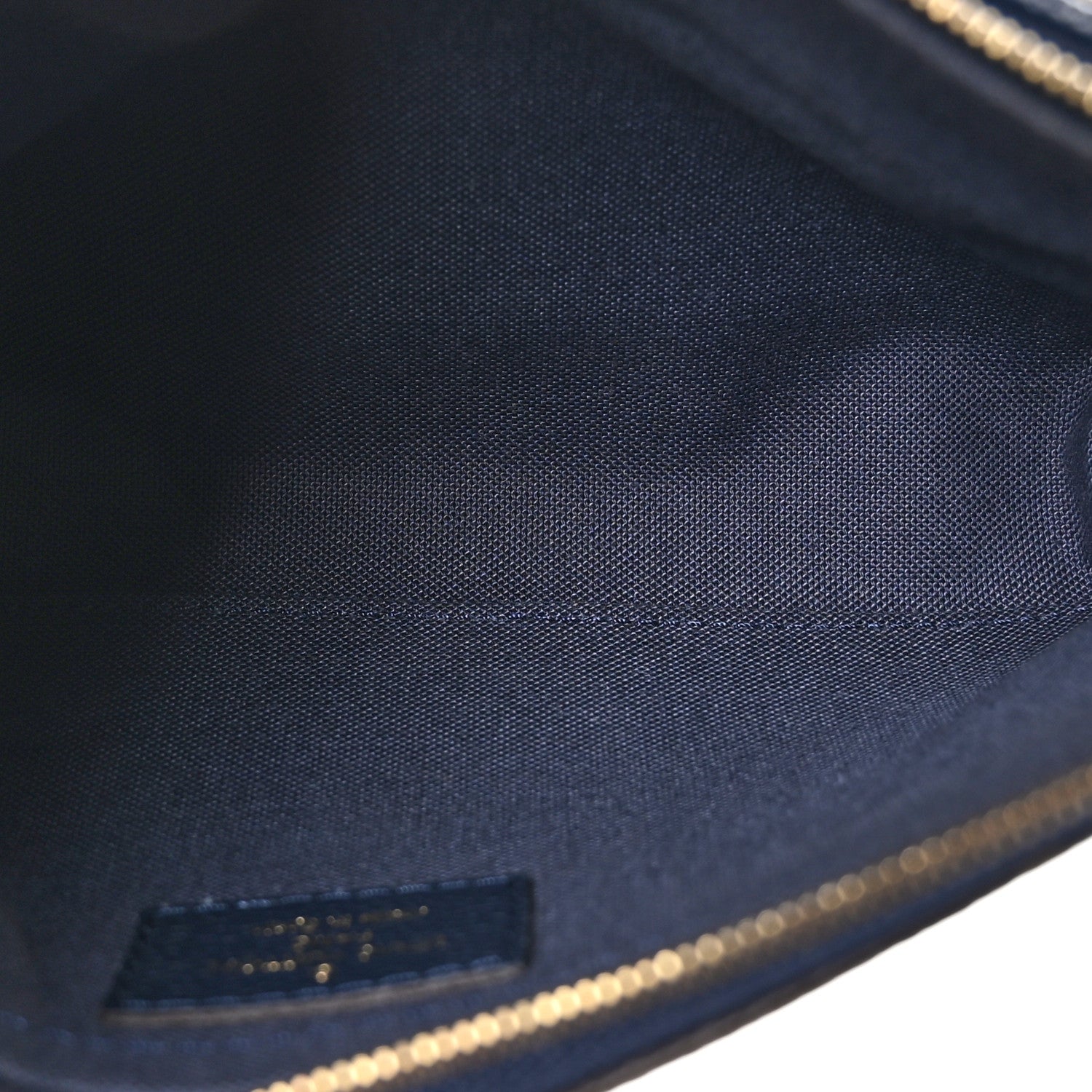 Louis Vuitton Monogram Pallas Clutch Blue Marine 5 of 10