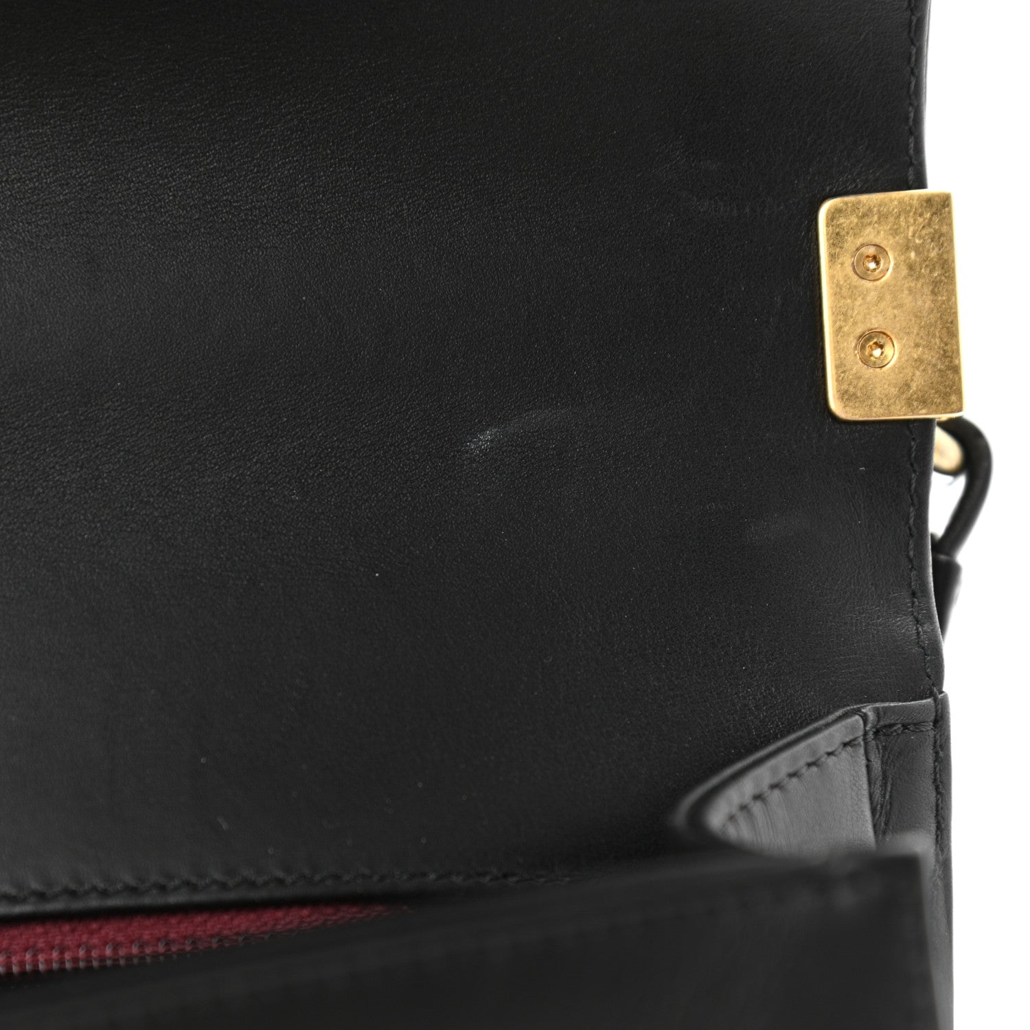 Chanel Calfskin Caviar Suede Chevron New Medium Boy Flap Black 11 of 11