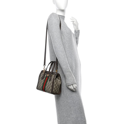 Gucci GG Supreme Monogram Small Ophidia Tote Bag Brown 2 of 12