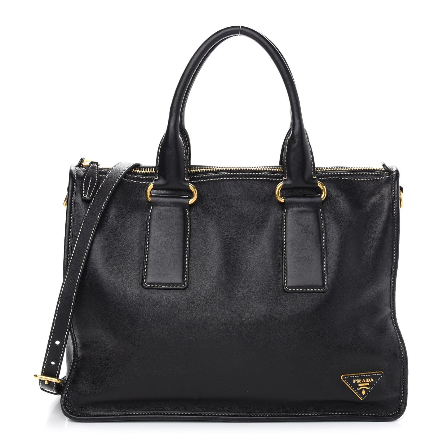 Glace Calf Tote Black