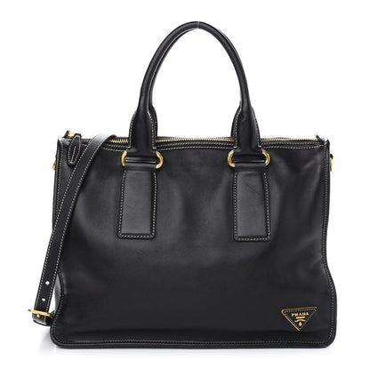 Prada Glace Calf Tote Black 1 of 9
