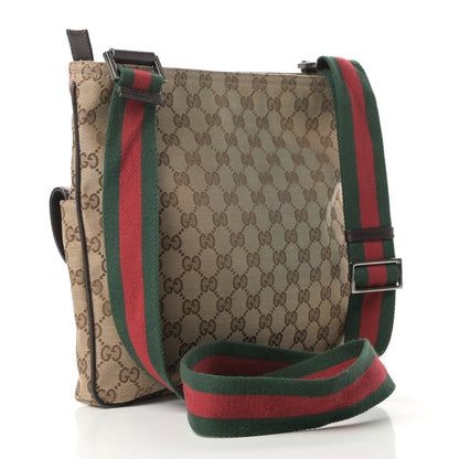 Gucci Monogram Signature Web Small Messenger Brown 3 of 12