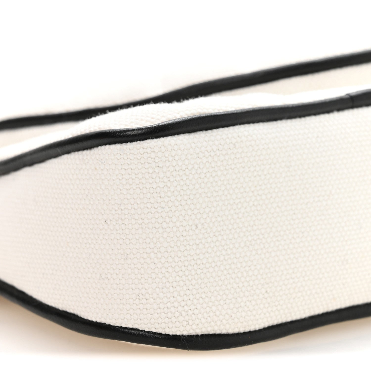 Chanel Canvas Calfskin Tennis Racket Mini Bag White Black 10 of 12