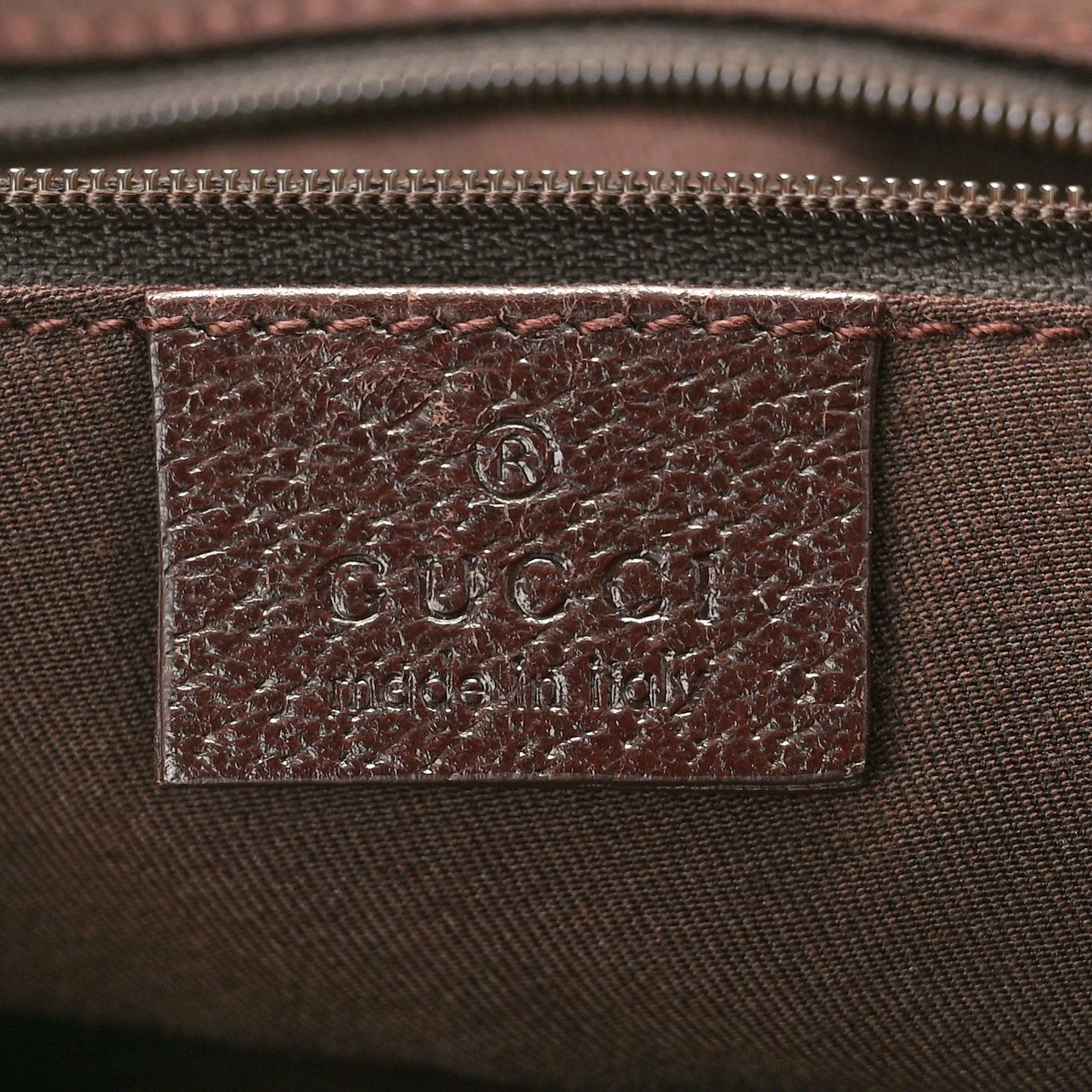 Gucci Monogram Small Princy Satchel Dark Brown 6 of 10