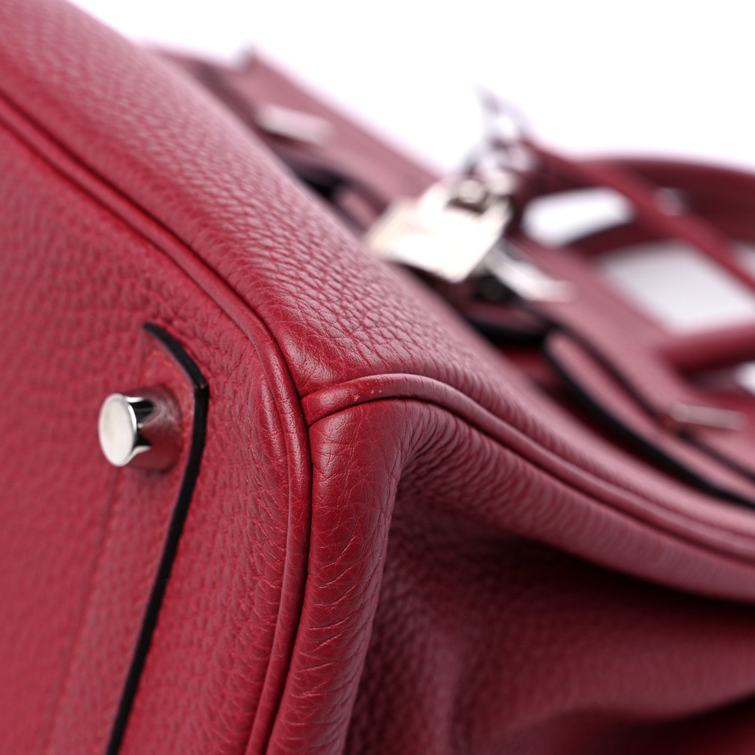 Hermes Togo Birkin 25 Rouge Grenat 9 of 14