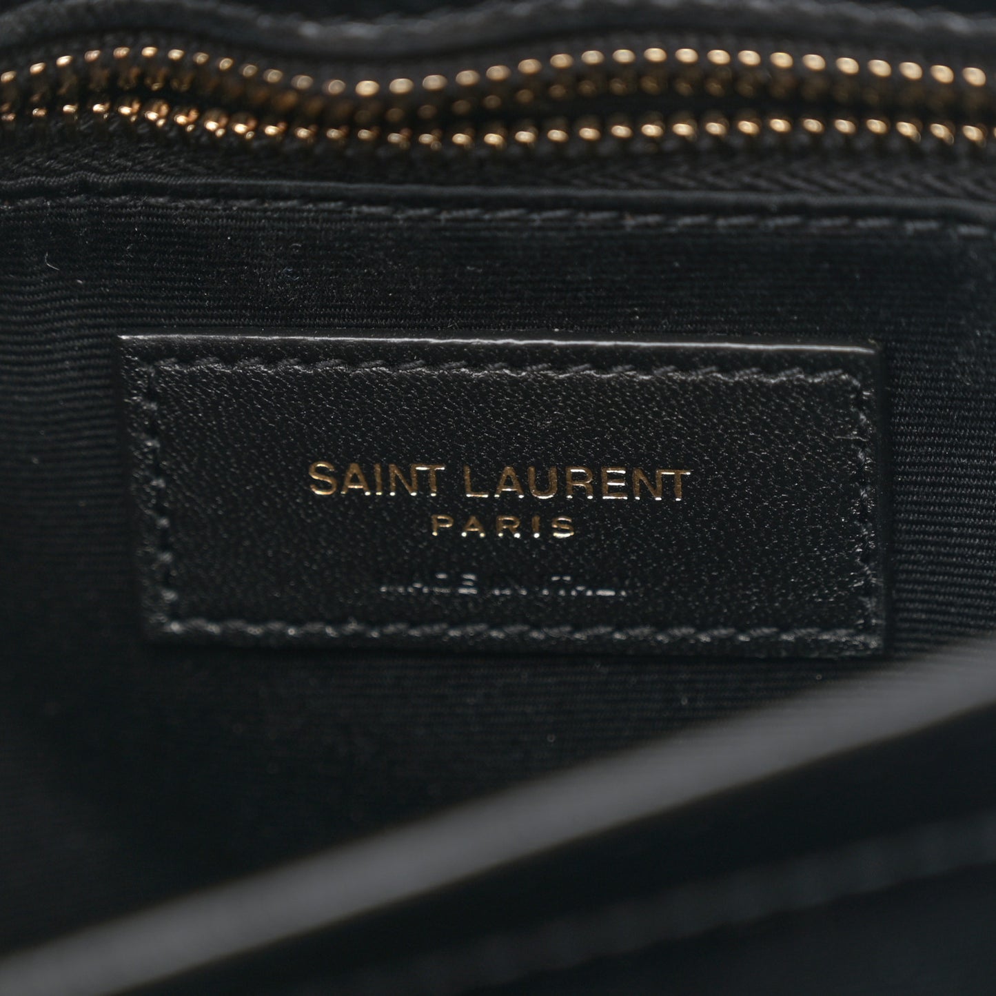 Calfskin Y Quilted Monogram Toy Loulou Crossbody Bag Black