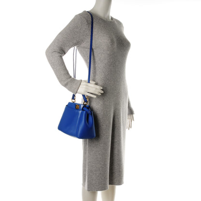 Fendi Nappa Mini Peekaboo Iconic Satchel Bleuette 2 of 7