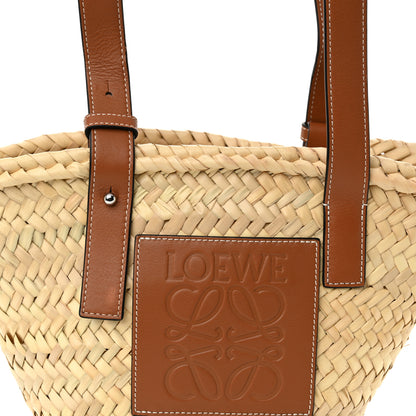 Loewe Raffia Small Basket Tote Bag Natural Tan 8 of 10