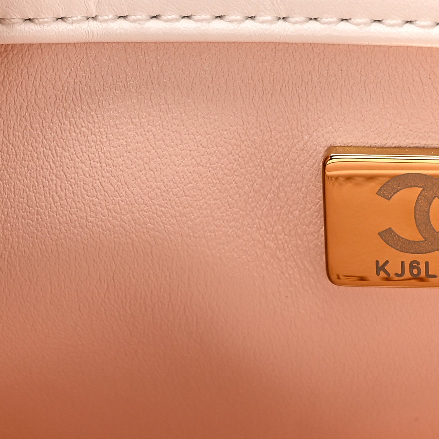 Calfskin Quilted Mini Perfect Fit Flap White