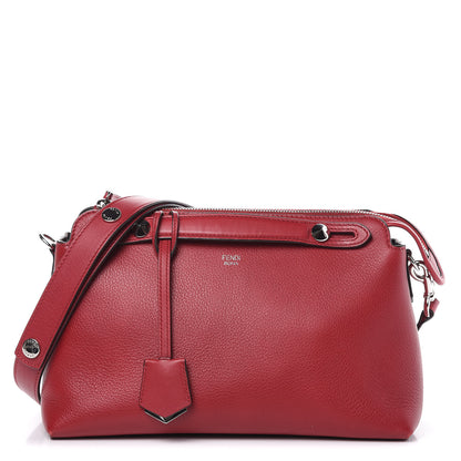 Fendi Vitello Dolce Marmol Medium By The Way Boston Bag Ciliegia 1 of 16